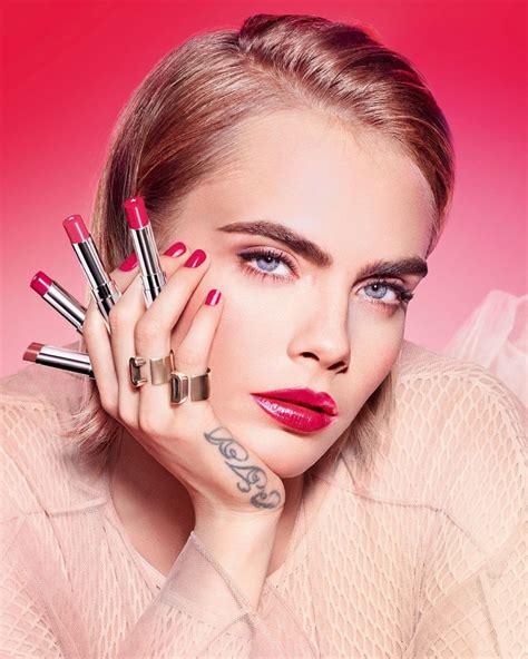 Cara Delevingne in Dior Addict Stellar Shine Lipstick Campaign: 